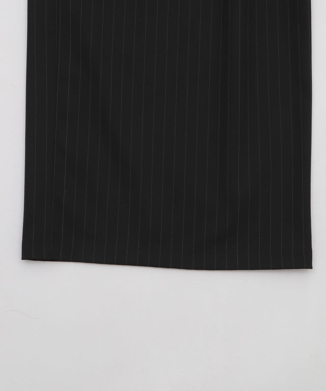 ピンストライプタックワイドスラックス