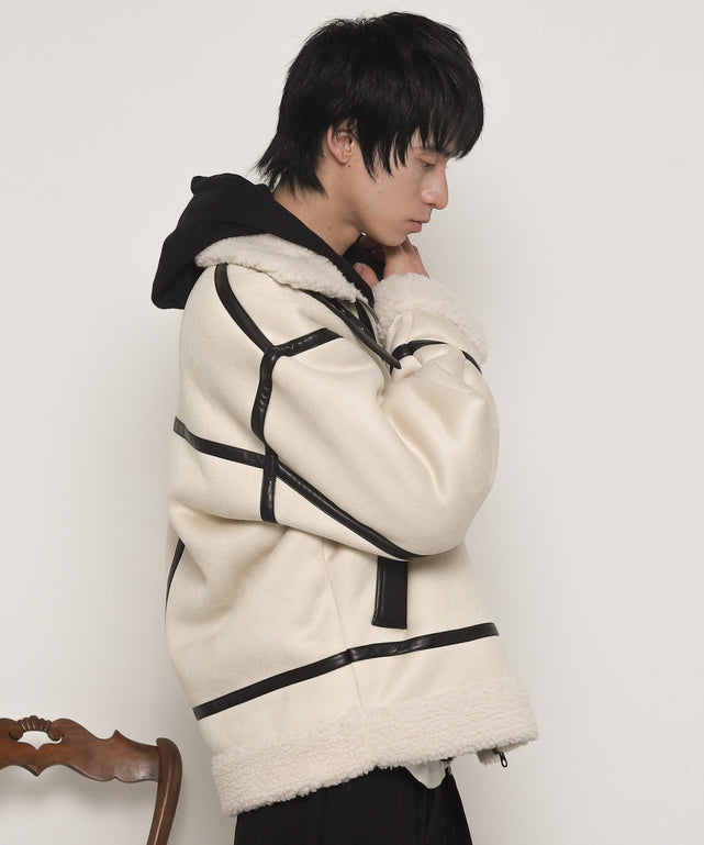 Lベージュ モデル：180cm L着用