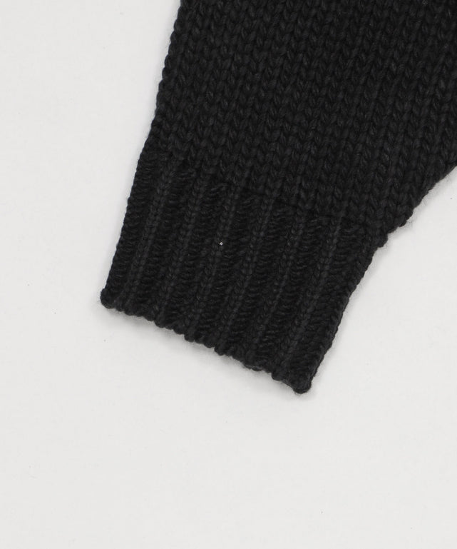 クロップドチャンキーニットプルオーバー