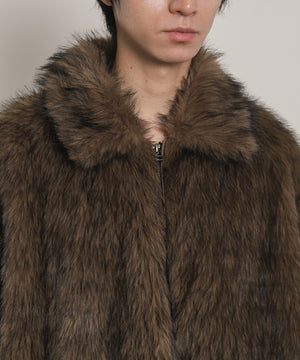 フェイクファーZIPブルゾン