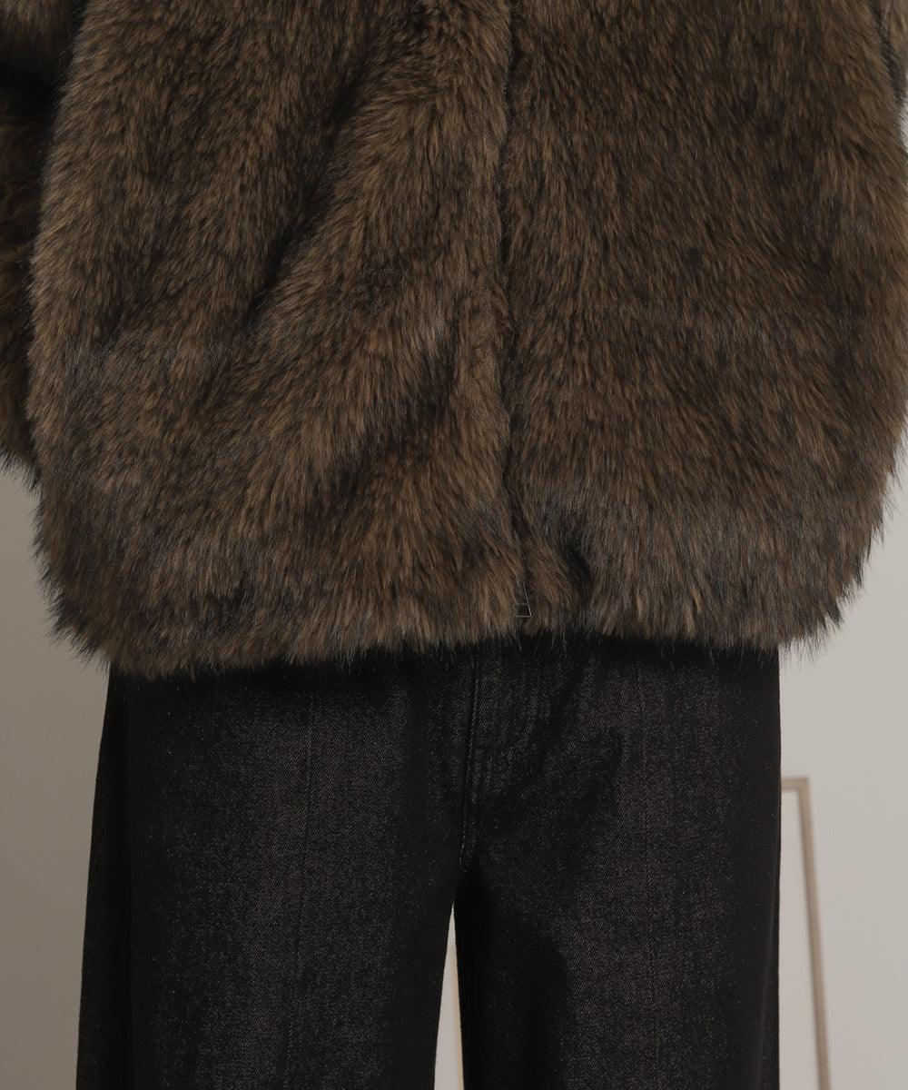 フェイクファーZIPブルゾン