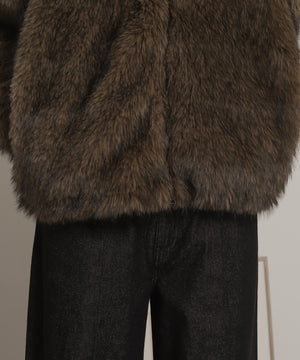 フェイクファーZIPブルゾン