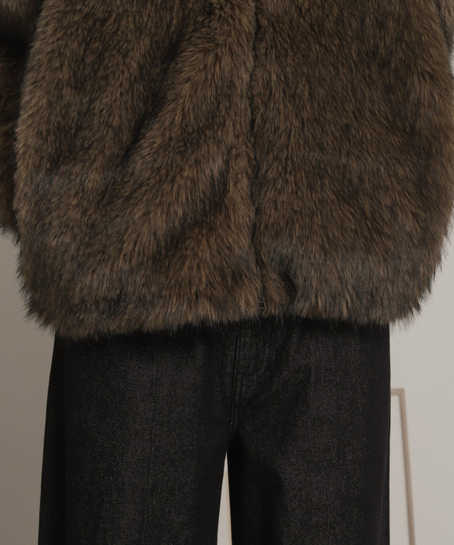 フェイクファーZIPブルゾン