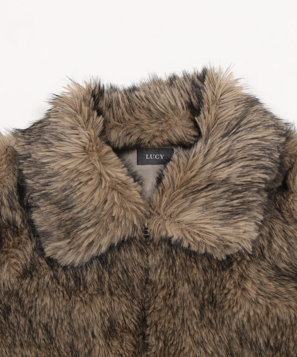 フェイクファーZIPブルゾン