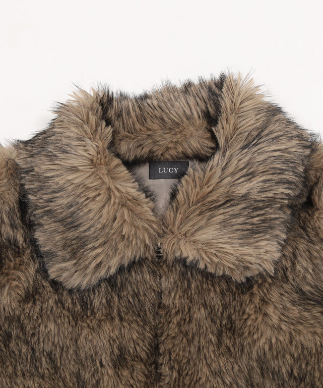 フェイクファーZIPブルゾン