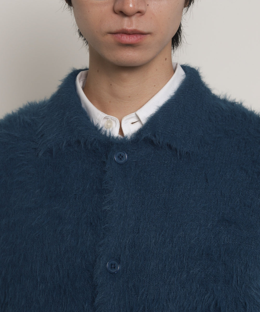 フェザーニットボタンシャツ