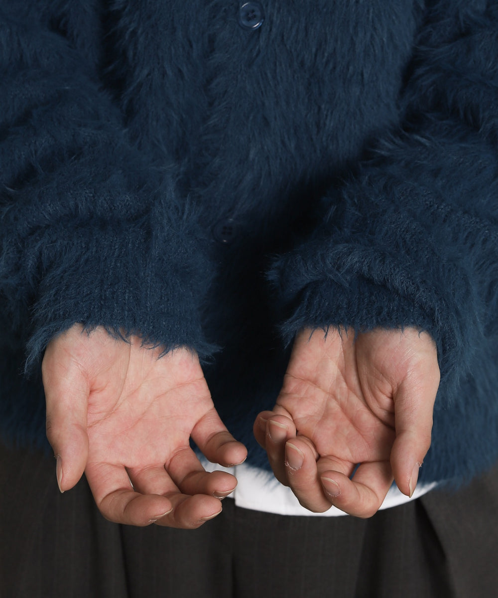 フェザーニットボタンシャツ