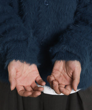 フェザーニットボタンシャツ