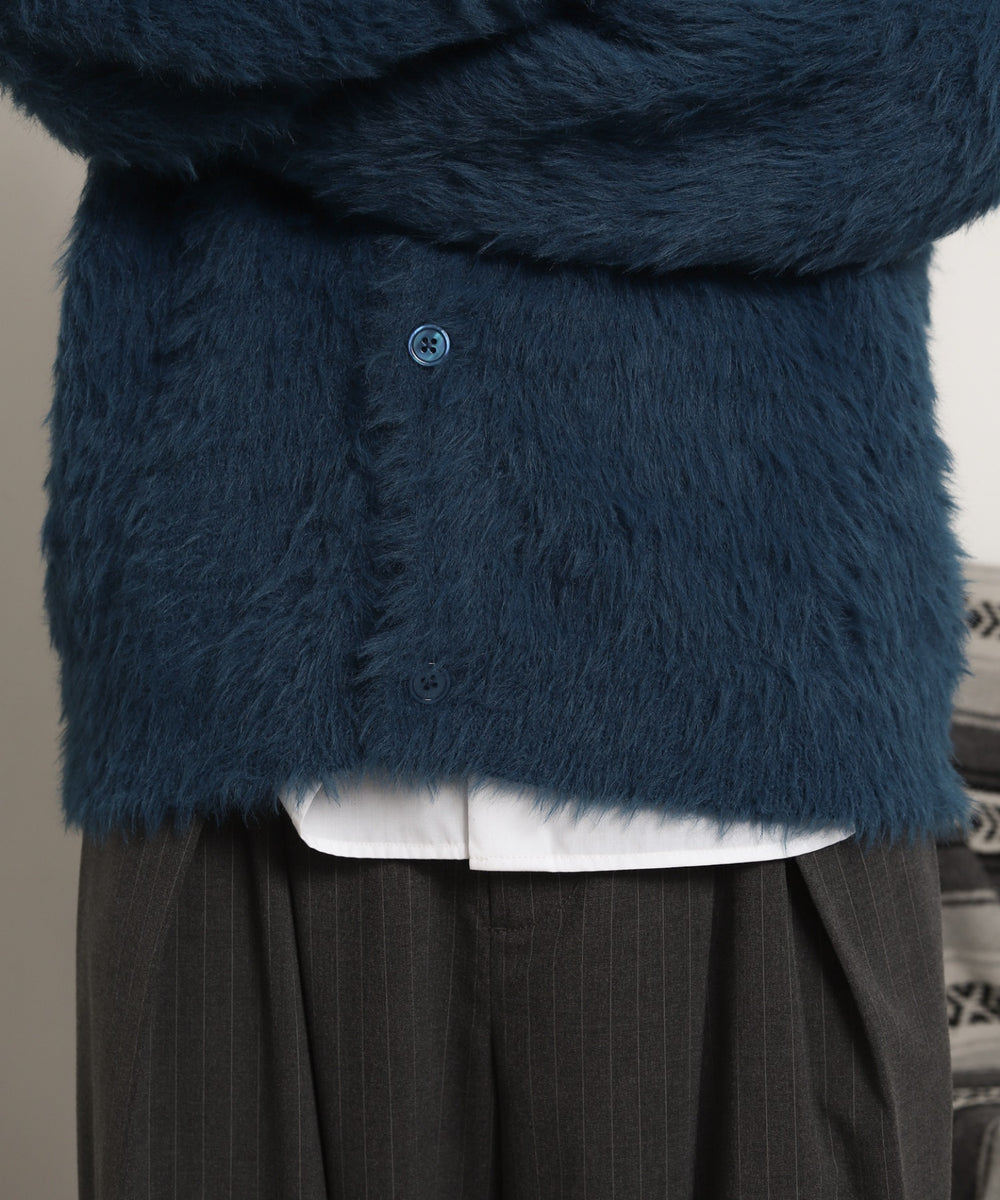 フェザーニットボタンシャツ