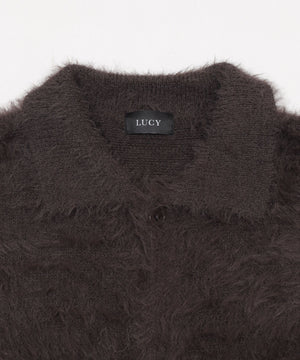 フェザーニットボタンシャツ