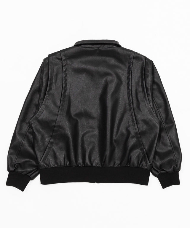 PUタックボンバージャケット