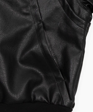 PUタックボンバージャケット