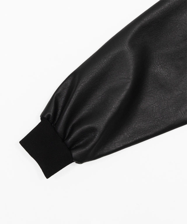 PUタックボンバージャケット