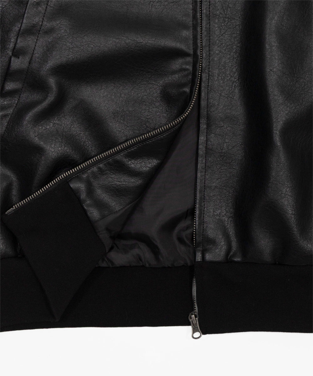 PUタックボンバージャケット