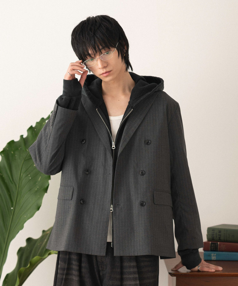 グレーストライプ モデル：180cm L着用