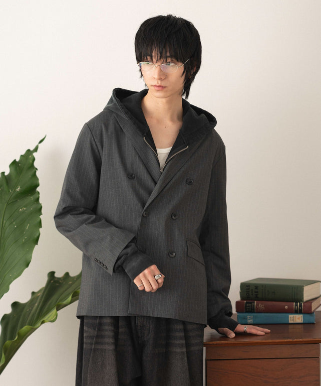 グレーストライプ モデル：180cm L着用