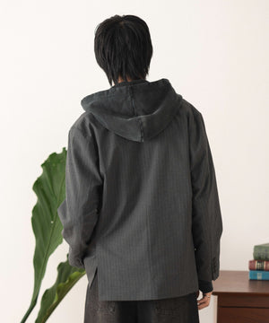 グレーストライプ モデル：180cm L着用