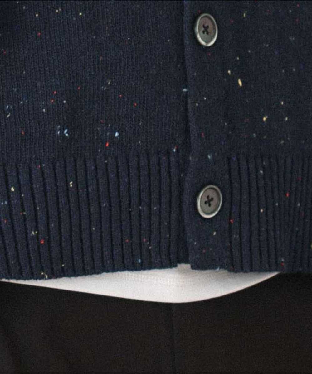 ネップクルーネックカーディガン