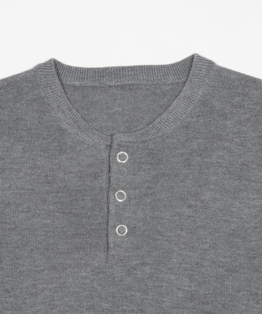 リングドットヘンリーネックプルオーバー