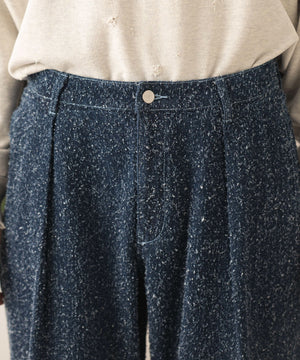 ネップデニムバギーパンツ