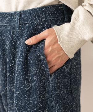 ネップデニムバギーパンツ