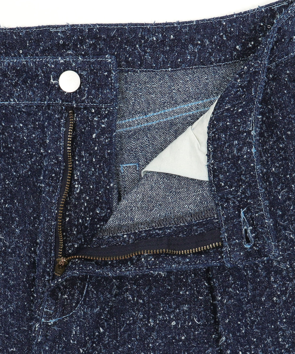 ネップデニムバギーパンツ