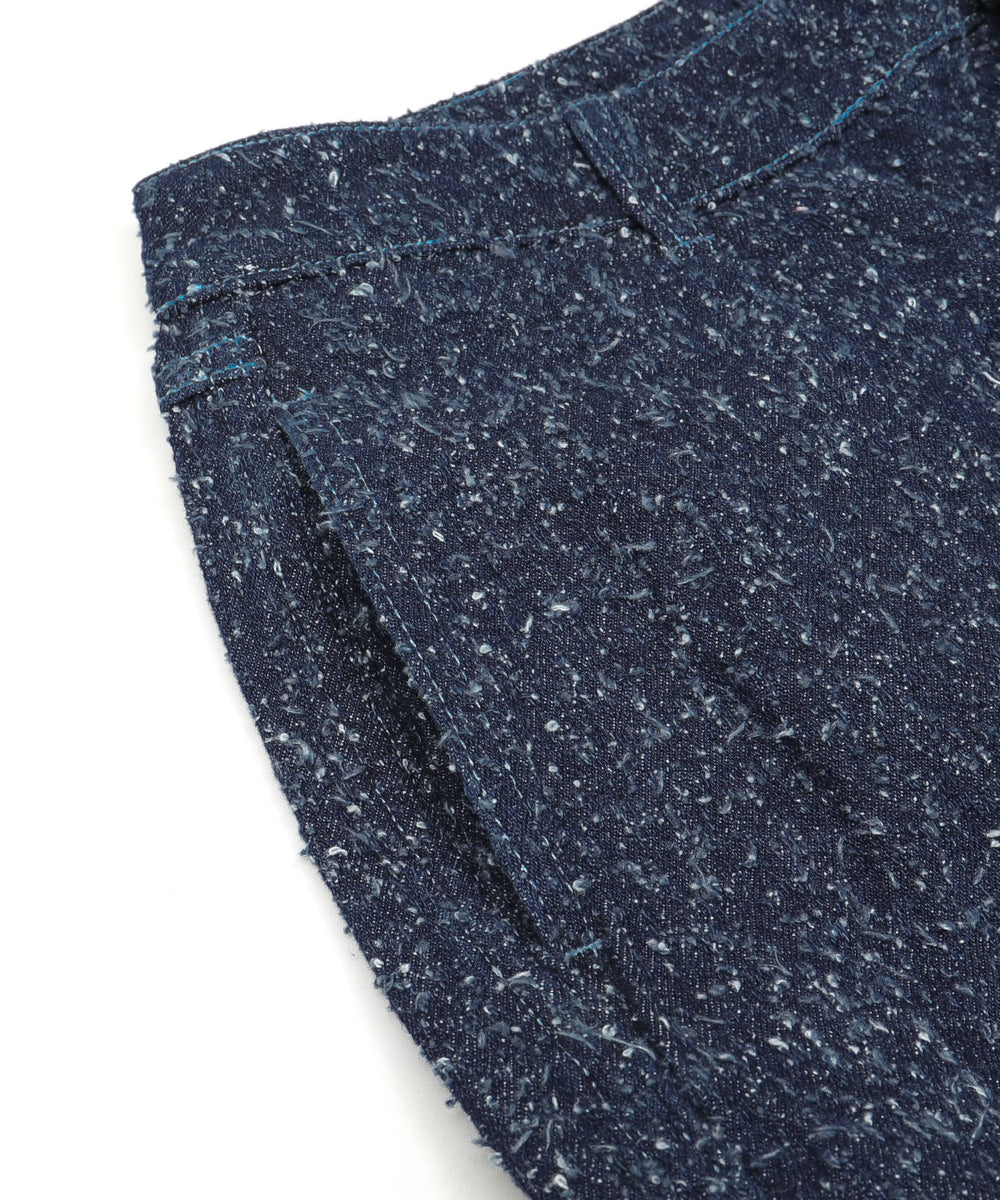 ネップデニムバギーパンツ