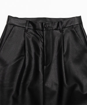 PUタックワイドトラウザー