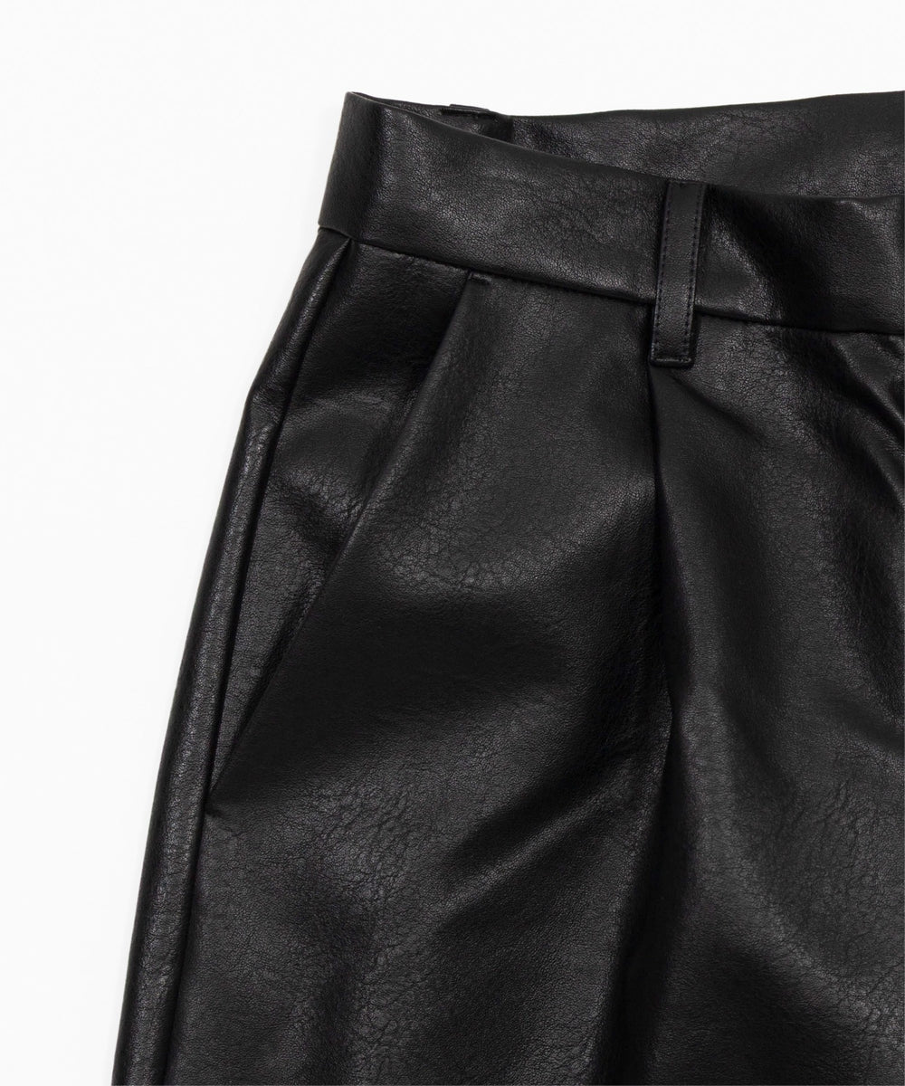 PUタックワイドトラウザー