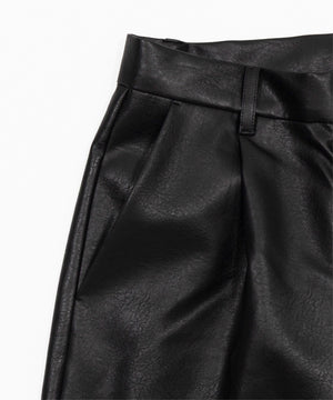 PUタックワイドトラウザー