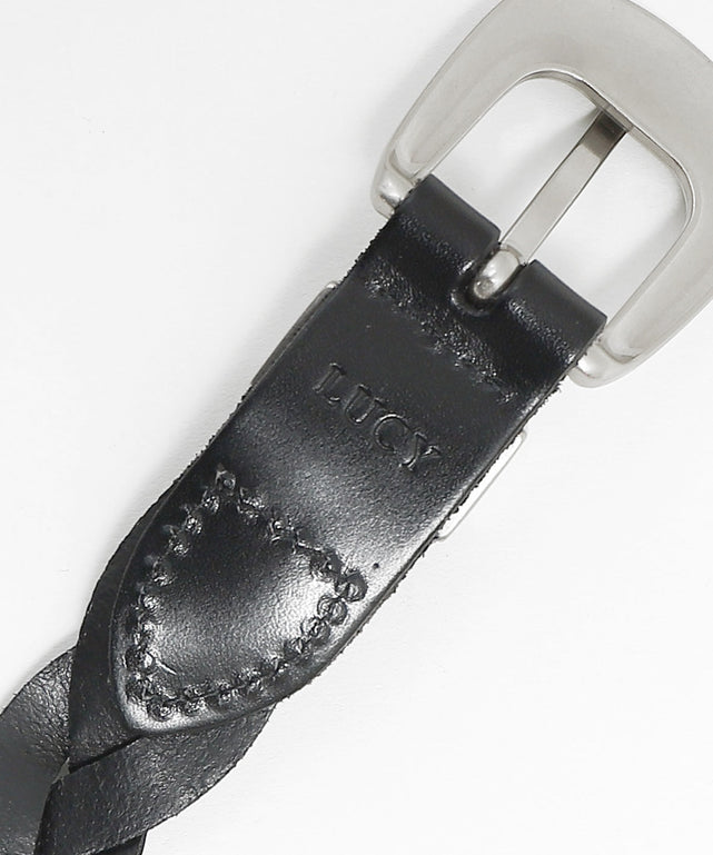 ウエスタンレザーメッシュベルト