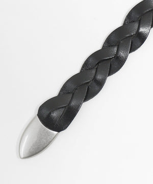 ウエスタンレザーメッシュベルト