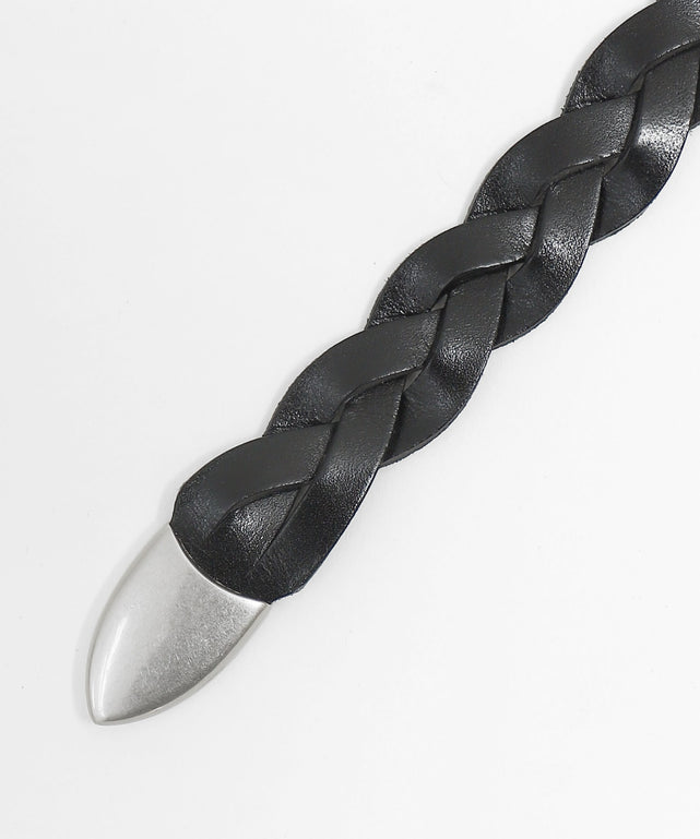 ウエスタンレザーメッシュベルト