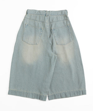 クロップドワイドデニムパンツ