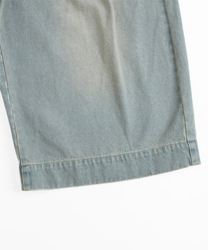 クロップドワイドデニムパンツ