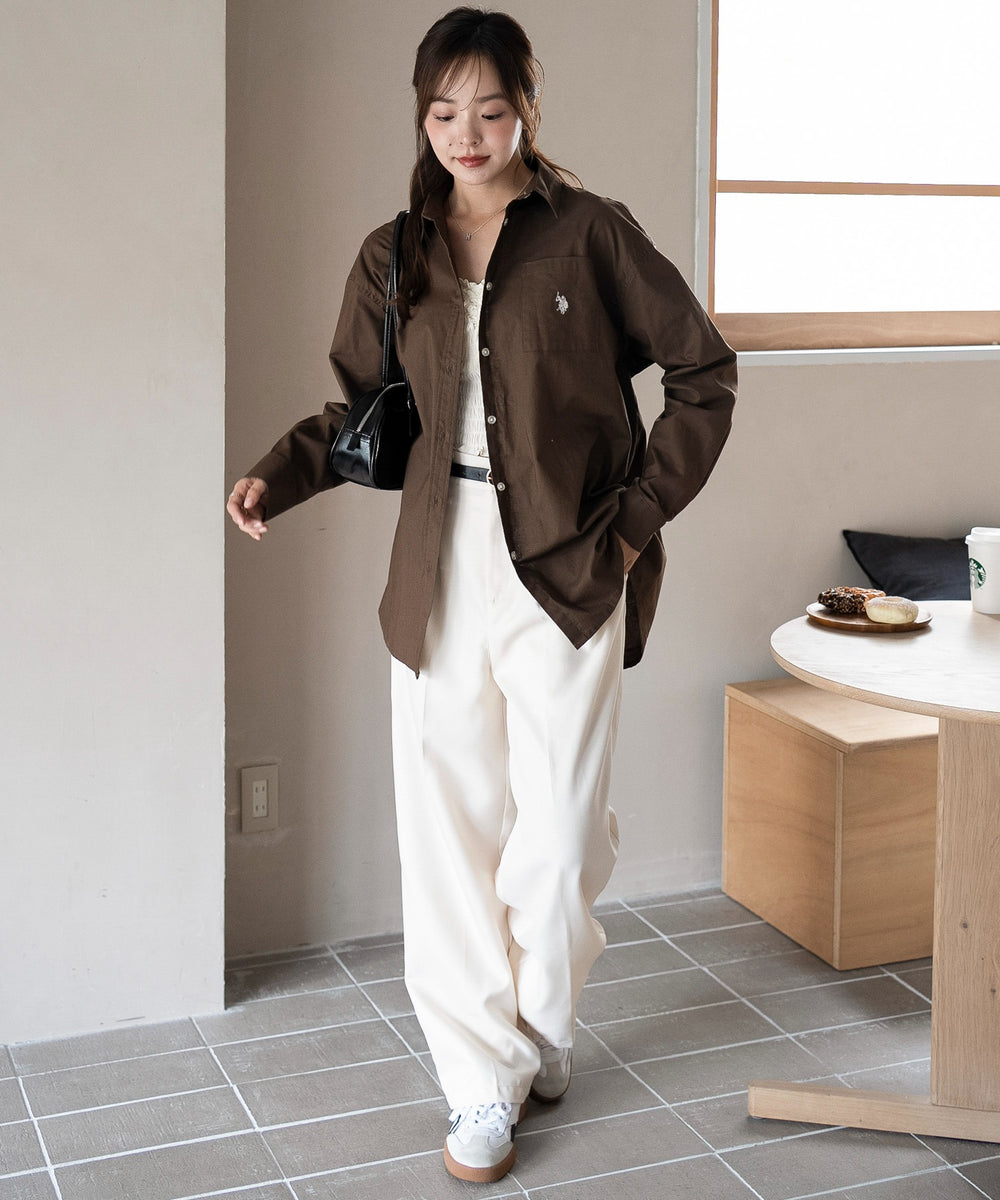 ブラウン　モデル：165cm F着用