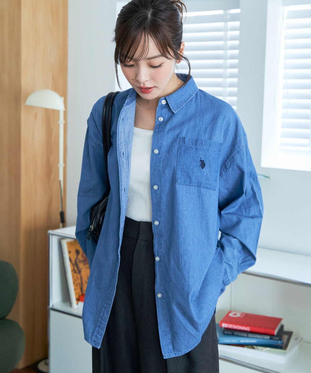 デニム中濃 モデル：165cm F着用