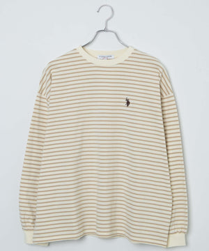 ベージュ系ボーダー