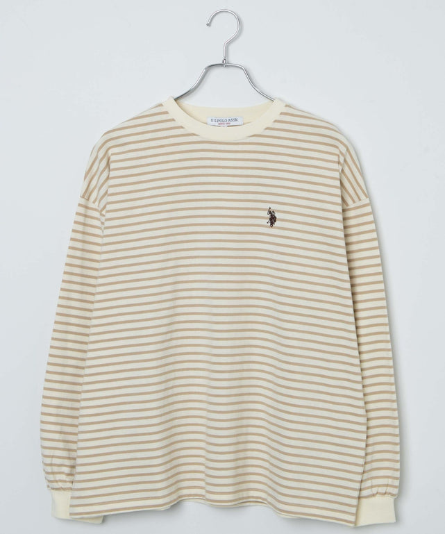 ベージュ系ボーダー