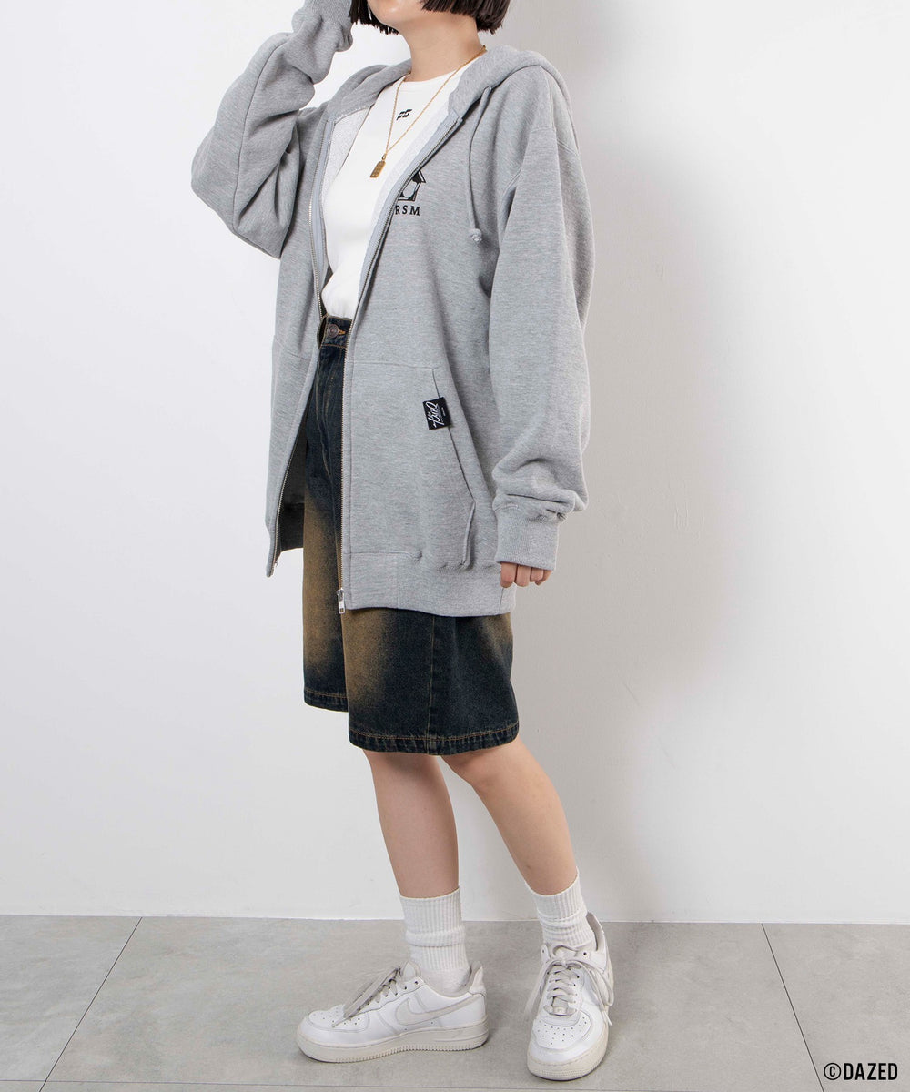 杢グレー　モデル：155cm