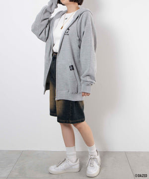 杢グレー　モデル：155cm