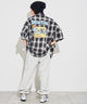 ブラック系チェック モデル：160cm L着用