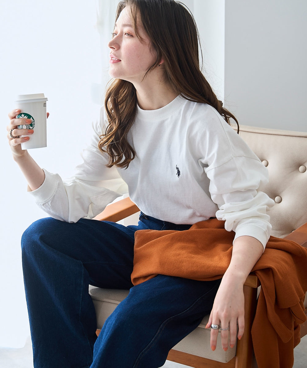 ホワイト モデル：162cm M着用