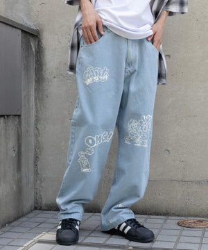 デニム淡色 モデル：175cm L着用