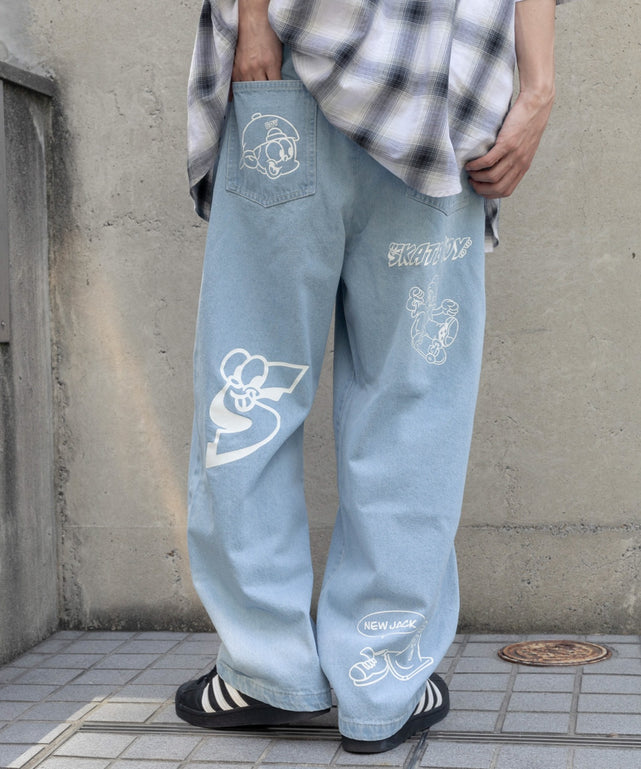 デニム淡色 モデル：175cm L着用