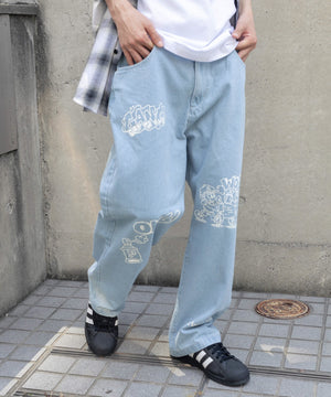 デニム淡色 モデル：175cm L着用