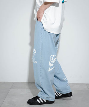 デニム淡色 モデル：175cm L着用