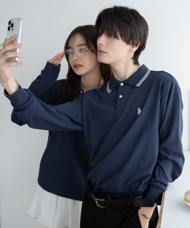 別注USPOLOラインポロシャツ（LS）