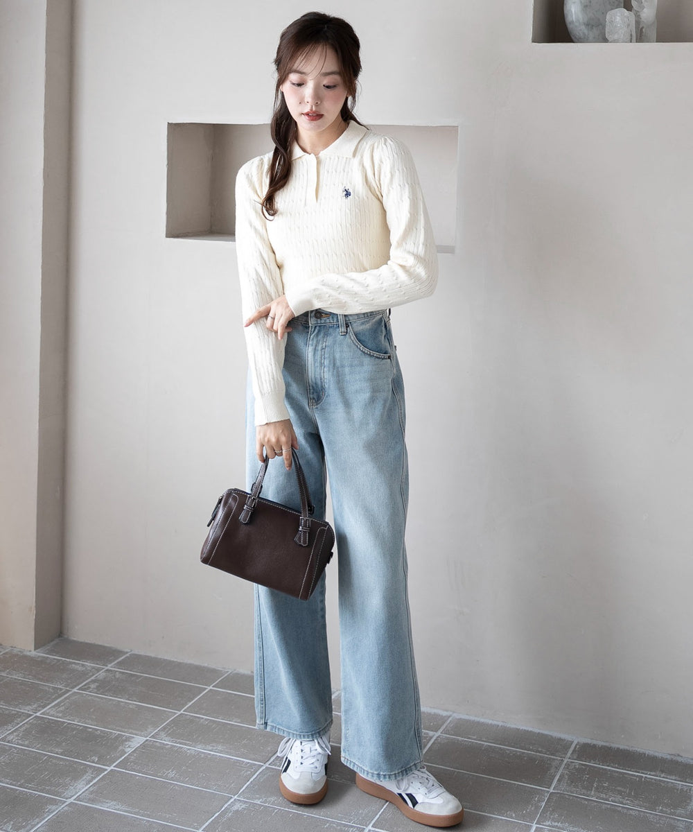 ホワイトアイボリー　モデル：165cm F着用