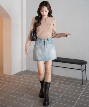 ベージュ　モデル：165cm F着用